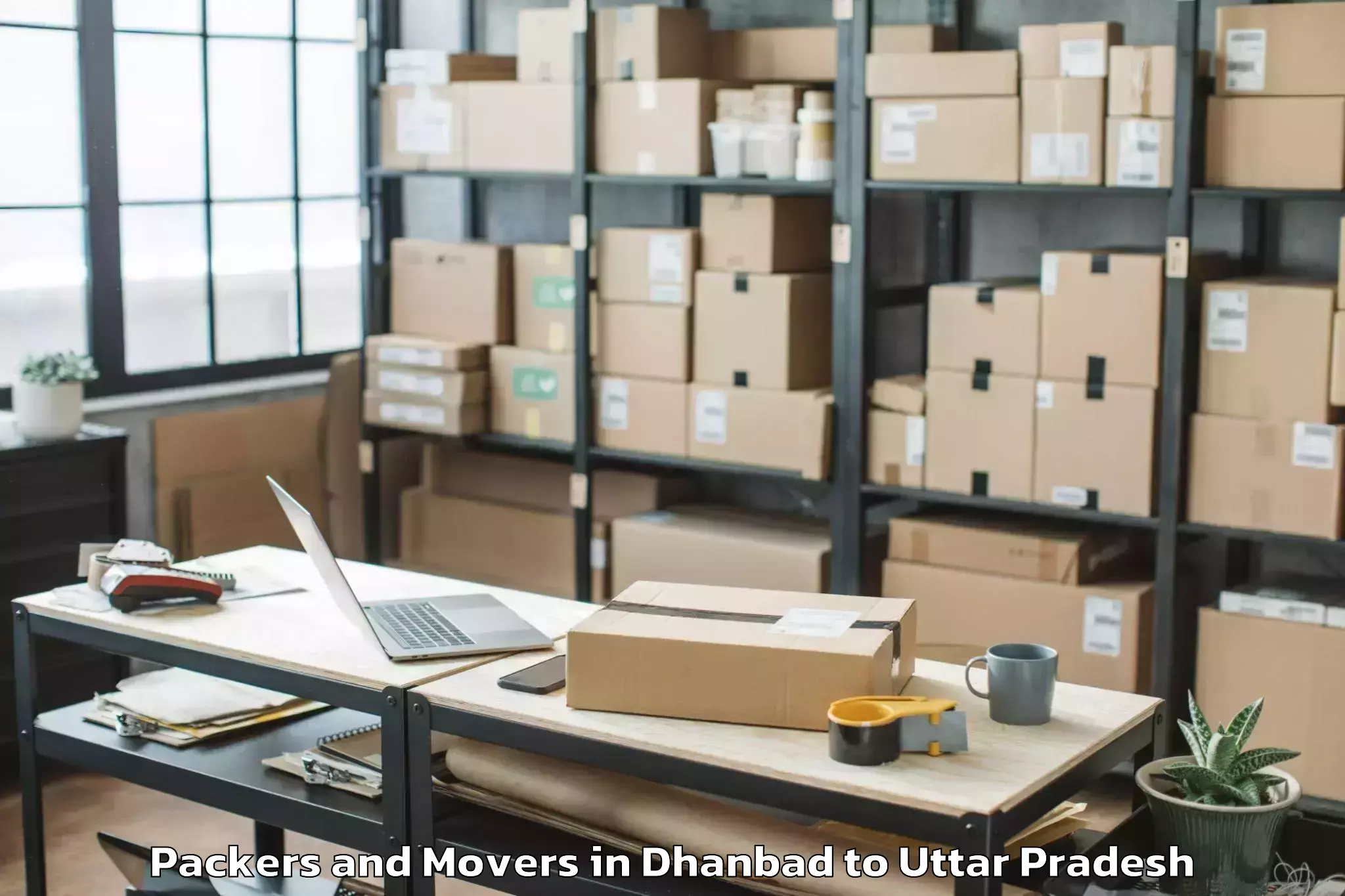 Trusted Dhanbad to Kampil Packers And Movers